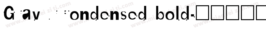 GravurCondensed bold字体转换